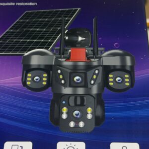 4K Solar Güvenlik Kamerası 3 Lensli PTZ