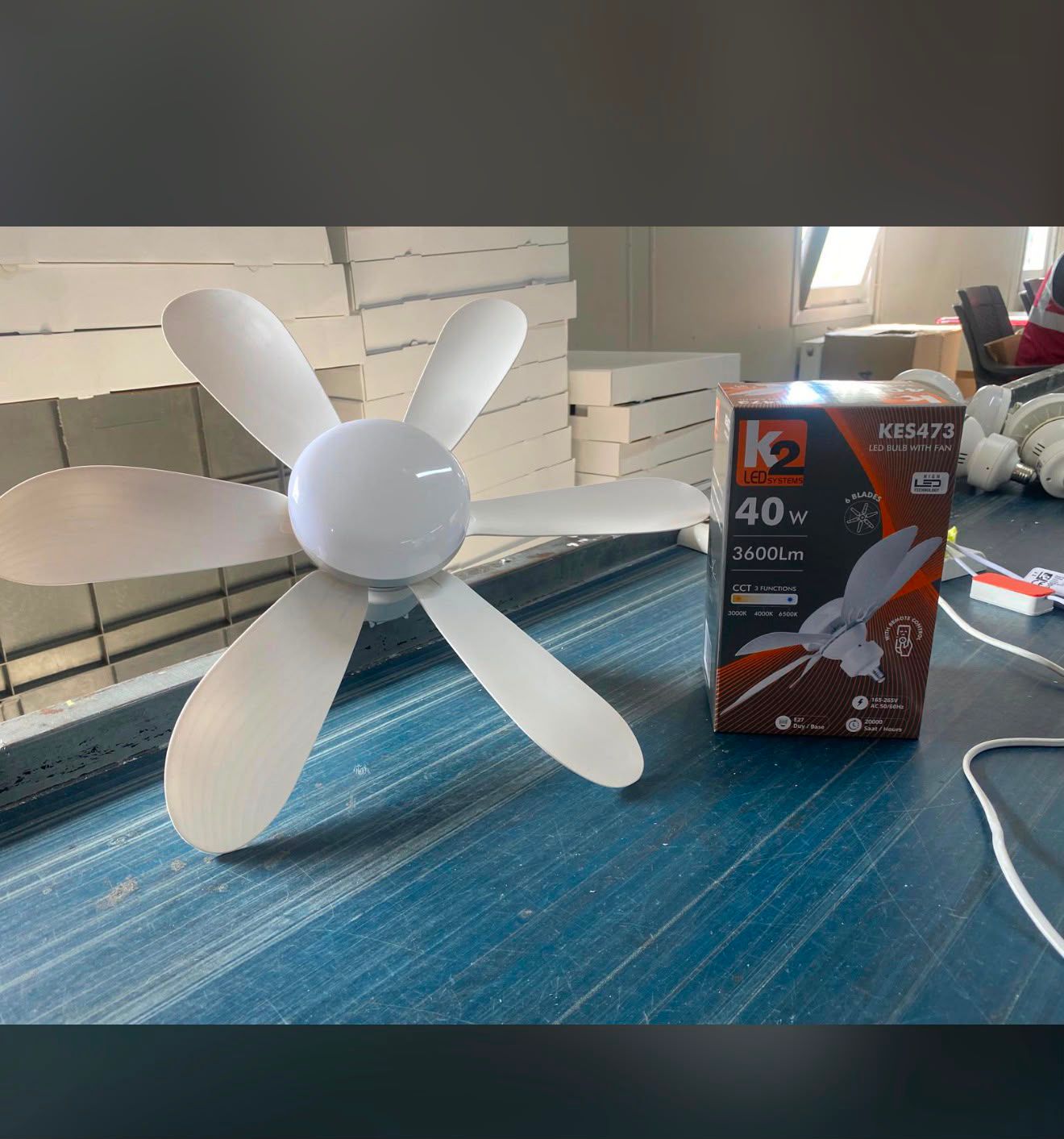 K2 KES473 Vantilatörlü LED Ampul 40W